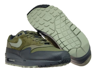 Nike Air Max 1 Premium 875844-201 Medium Olive/Dark Stucco