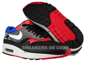 Nike Air Max 1 Black/White-Varsity Red-Varsity Royal 308866-011