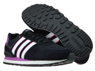 AW4932 adidas neo 10K W Core Black/ White/Shock Purple