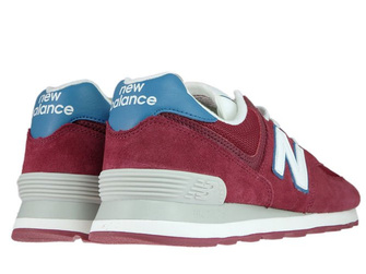 New Balance ML574OBC Scarlet with Light Blue