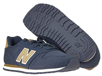 New Balance KJ373ATY Navy with Tan