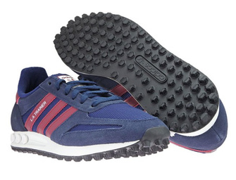 B37831 adidas LA Trainer Collegiate Navy Collegiate Burgundy Dark Blue