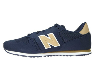 New Balance KJ373ATY Navy with Tan