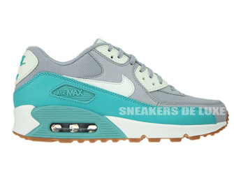 616730-032 Nike Air Max 90 Wolf Grey / Barely Green - Washed Teal