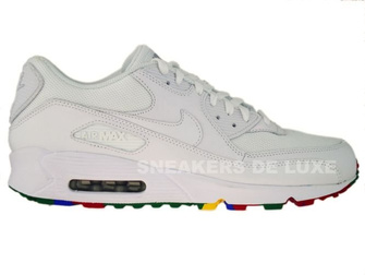 Nike Air Max 90 White/White-Varsity Red 325018-111