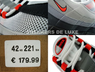 Nike Air Max 95 White/Team Orange-Neutral Grey-Medium Grey 609048-184