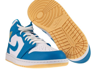 Nike Air Jordan 1 Mid DQ8426-400 Aquatone/Celestial Gold-White