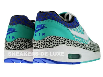 Nike Air Max 1 Nike Air Max 1 Premium Safari Print White/White-Medium Blue-Mint 314252-114