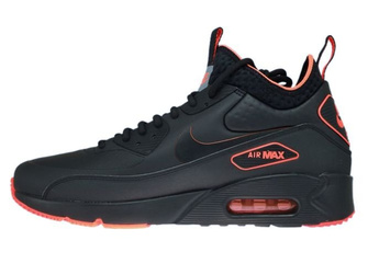 AA4423-001 Nike Air Max 90 Mid Winter Black/Black-Total Crimson