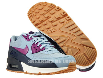 616730-403 Nike Air Max 90 Blue Grey/Bright Grape