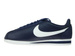 749571-414 Nike Cortez Classic Leather Midnight Navy/White