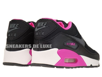 345017-017 Nike Air Max 90 Black/Dark Grey-Pink Foil-White