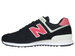 New Balance ML574SMP Black with Pomelo