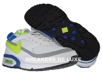 358797-106 Nike Air BW Classic White/Hot Lime-Team Royal-Wolf Grey