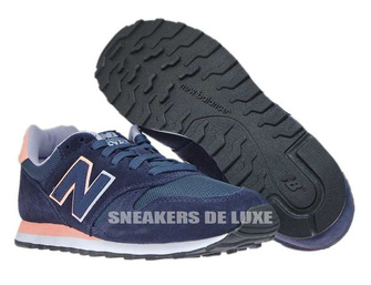 New Balance WL373GN Navy with Black & Pink