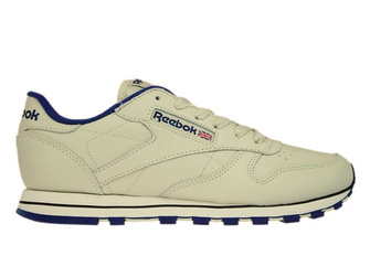 28413 Reebok Classic Leather Ecru/Navy