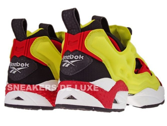 1-J88613 Reebok Insta Pump Fury OG 2012 Black/Firecracker Red/Yellow