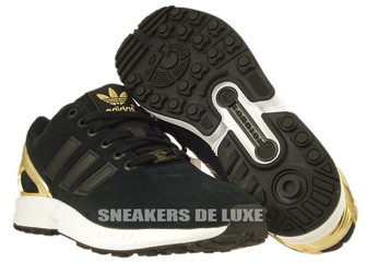 B35319 adidas ZX Flux Core Black / Core Black / Gold Met.