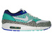 Nike Air Max 1 Nike Air Max 1 Premium Safari Print White/White-Medium Blue-Mint 314252-114