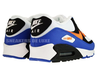 Nike Air Max 90 White/Bright Mandarin-Black