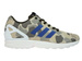 BB2174 adidas ZX Flux Camo Umber / Blue / White