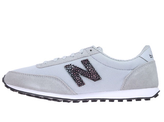 New Balance WL410BU Silver Mink with Black