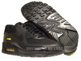 325018-056 Nike Air Max 90 Black/Black-Golden Sash