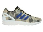 BB2174 adidas ZX Flux Camo Umber / Blue / White