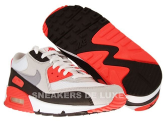 Nike Air Max 90 White/Cement Grey-Infrared-Black 325018-107