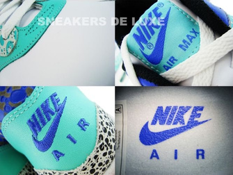 Nike Air Max 1 Nike Air Max 1 Premium Safari Print White/White-Medium Blue-Mint 314252-114