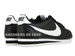 807471-010 Nike Cortez Classic Leather Black/White-White