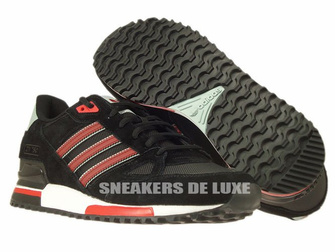 B24856 adidas ZX 750 core black / rust red f15-st / mist slate f15-st