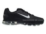 456325-090 Nike Air Max 2011+ LEA Black Metallic Silver