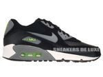 307793-085 Nike Air Max 90 Black/Cool Grey-Flash Lime-White