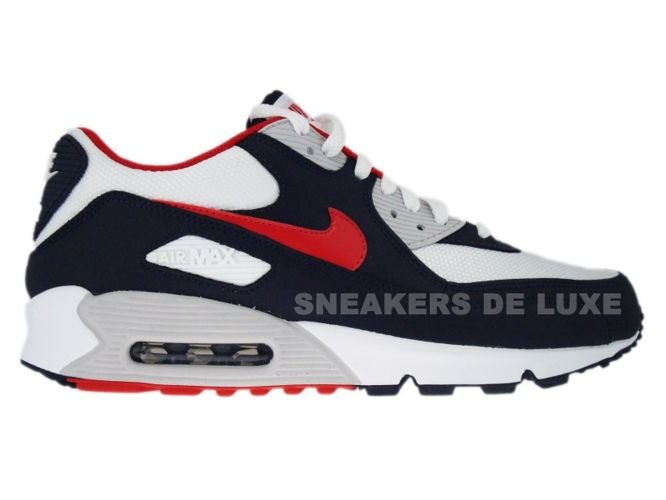 Nike Air Max 90 Obsidian Sport Red White Neutral Grey 309299 400