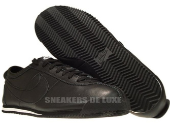 487777-010 Nike Cortez Classic OG Leather Black/Black-White