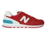 New Balance WL574CNC Red with White & Vivid Ozone Blue