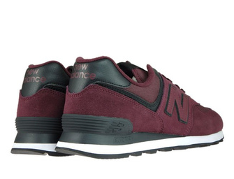 New Balance ML574ECD Burgundy with Black