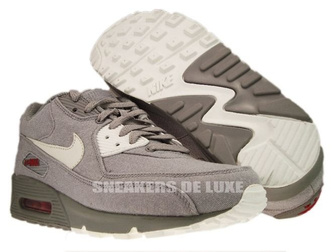 Nike Air Max 90 Medium Grey/Sail-Varsity Red 345188-003