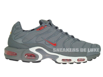 604133-080 Nike Air Max Plus TN 1 Cool Grey/Challenge Red-Black