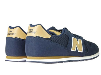 New Balance KJ373ATY Navy with Tan