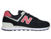 New Balance ML574SMP Black with Pomelo