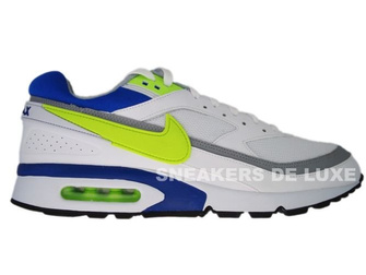 358797-106 Nike Air BW Classic White/Hot Lime-Team Royal-Wolf Grey