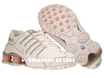 415245-116 Nike Shox NZ White/White-Storm Pink-Metallic Silver