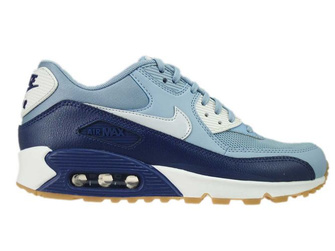 616730-402 Nike Air Max 90 Grey/Pure Platinum-Loyal Blue-Summit White