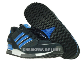 M18261 Adidas ZX 750 Black Bluebird Running White