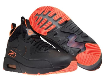 AA4423-001 Nike Air Max 90 Mid Winter Black/Black-Total Crimson