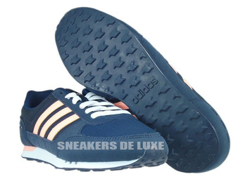 F99367 adidas NEO City Racer W collegiate navy / light flash orange s15 / ftwr white