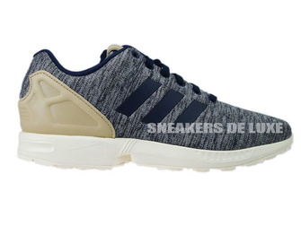 AQ3097 adidas ZX Flux Collegiate Navy/St Pale Nude F13/Chalk White